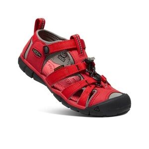 Keen SEACAMP ll Big Kids Red and Black Water Shoes for Adventure